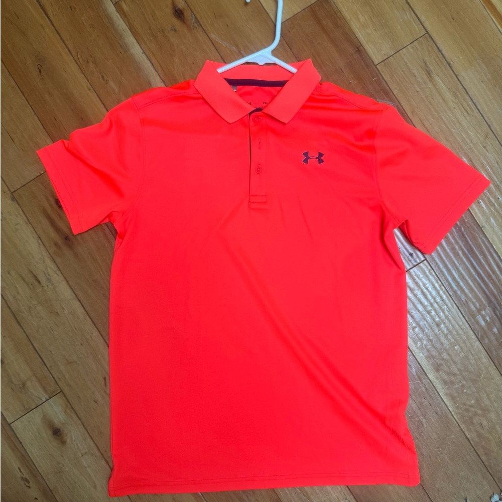 Under Armour boys Bright orange  Polo Shirt